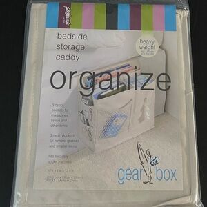 *SOLD* Richard’s Gear Box Bedside Storage Caddy Organizer Beige Polyester New